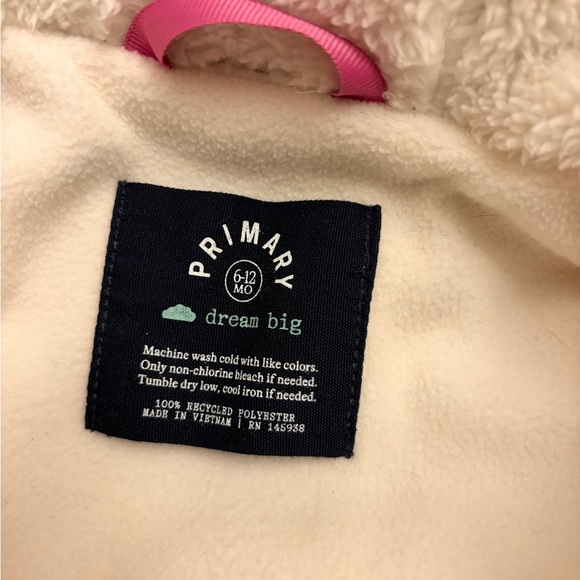 Purple/Pink Hooded Baby Snowsuit Parka Puffer Suit 6-12 Months